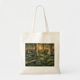 Zonovergoten Bos Wilde Bloemen Bos Tote Bag
