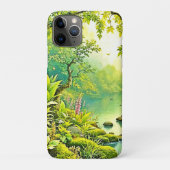 zonovergoten boslandschap Case-Mate iPhone case (Achterkant)