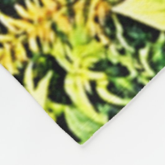 zonovergoten boslandschap fleece deken (Hoek)