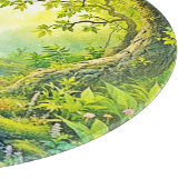 zonovergoten boslandschap snijplank (Hoek)