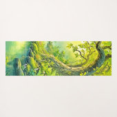 zonovergoten boslandschap yogamat (Achterkant (horizontaal))