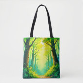 Zonovergoten Bospad Tote Bag (Voorkant)