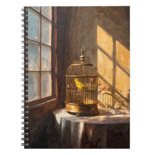 Zonovergoten Canary Birdcage Notitieboek