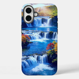 Zonovergoten Cascade Dal 001 iPhone 16 Plus Hoesje