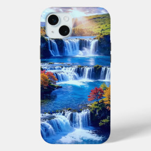 Zonovergoten Cascade Dal 001 iPhone 15 Mini Hoesje