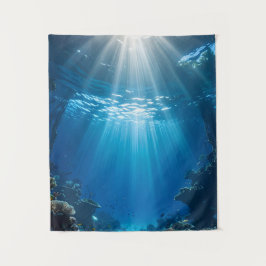 Zonovergoten Coral Reef Ocean Tapestry Wandkleed
