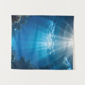 Zonovergoten Coral Reef Ocean Tapestry Wandkleed (Voorkant (horizontaal))