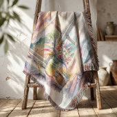 Zonovergoten Cottage Raam Wilde Bloemen Deken