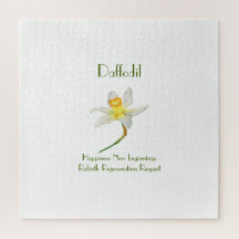 Zonovergoten Daffodil met bloem betekenis