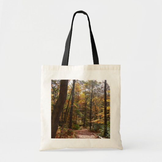 Zonovergoten Fall Trail in Laurel Hill State Park Tote Bag (Voorkant)