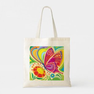 Zonovergoten Fladderende Flora Tote Bag