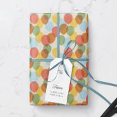 Zonovergoten gekleurde feestballonnen patroon cadeaupapier