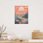 zonovergoten golfontsnapping poster (Keuken)