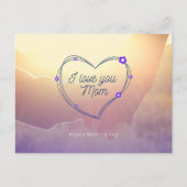 Zonovergoten Hart Ik hou van je, mama Briefkaart (Voorkant)
