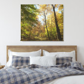 Zonovergoten Herfst Forest II herfstlandschapsfoto Canvas Afdruk (Insitu (Slaapkamer))