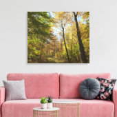 Zonovergoten herfstbos II Herfstlandschapsfotograf Canvas Afdruk (Insitu (Woonkamer))