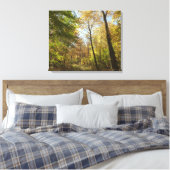 Zonovergoten herfstbos II Herfstlandschapsfotograf Canvas Afdruk (Insitu (Slaapkamer))