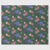 Zonovergoten Hydrangea Tuin Brons Medium Cadeaupapier (Vlak)