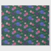 Zonovergoten Hydrangea Tuin Tin Medium Cadeaupapier (Vlak)