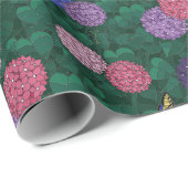 Zonovergoten Hydrangea Tuin Tin Medium Cadeaupapier (Rol Hoek)