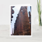 Zonovergoten Karnak-tempelzuilen, Luxor, Egypte Kaart (Voorkant)