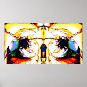 Zonovergoten kleur poster (Voorkant)