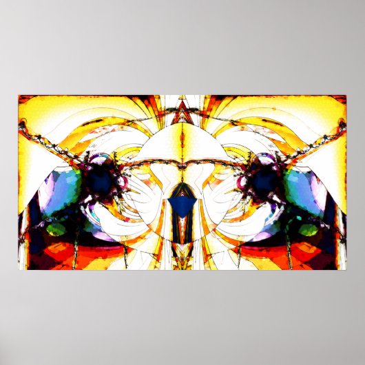 Zonovergoten kleur poster (Voorkant)