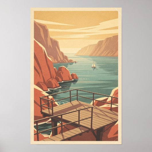 Zonovergoten Koraalkrans Observatieplatform Poster (Voorkant)