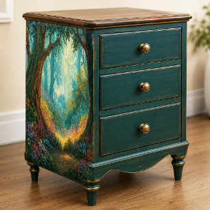 Zonovergoten Kromme Schors Nevelig Turquoise Woud Tissuepapier