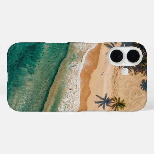 zonovergoten kust Case-Mate iPhone case (Achterkant (horizontaal))