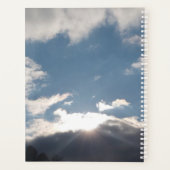 Zonovergoten luchtplanner, wolken en zon planner (Achterkant)