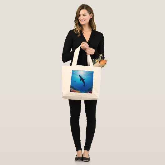 Zonovergoten Majesteit  Grote Tote Bag (Voorkant (model))