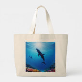 Zonovergoten Majesteit  Grote Tote Bag (Achterkant)