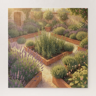 Zonovergoten Middellandse Zee Kruidtuin Lavendel R Legpuzzel