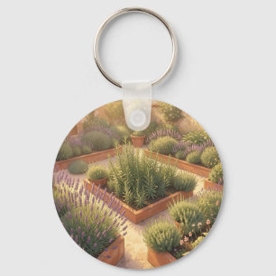 Zonovergoten Middellandse Zee Kruidtuin Lavendel R Sleutelhanger