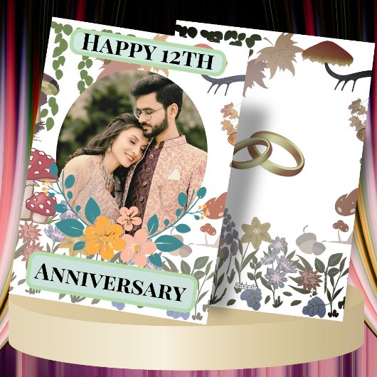 Zonovergoten Momenten, 12 Jaar van Groeiende Liefd Kaart