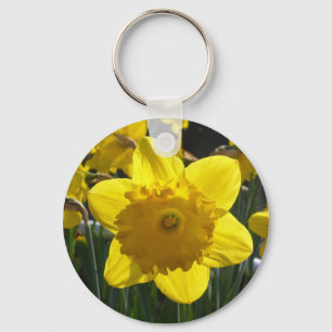 Zonovergoten narcis sleutelhanger