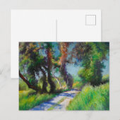 Zonovergoten Olijfgaard Pastel Landschap Briefkaart (Voorkant / Achterkant)