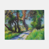 Zonovergoten Olijfgaard Pastel Landschap Deurmat (Voorkant)