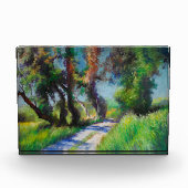 Zonovergoten Olijfgaard Pastel Landschap Fotoblokken (Voorkant)