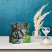 Zonovergoten Olijfgaard Pastel Landschap Fotoplaat (Insitu)