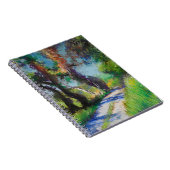 Zonovergoten Olijfgaard Pastel Landschap Notitieboek (Rechterzijde)