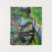 Zonovergoten Olijfgaard Pastel Landschap Wandkleed (Voorkant)