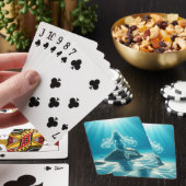 Zonovergoten, onderwater zeemeermin pokerkaarten (Insitu)