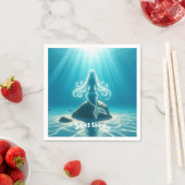 Zonovergoten, onderwater zeemeermin servet (Insitu)