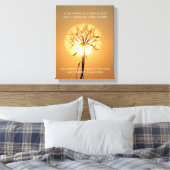 Zonovergoten paardenbloem Inspirerend Natuur Poëzi Canvas Afdruk (Insitu (Slaapkamer))