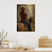 Zonovergoten pad | Paardenkunst | Poster (Keuken)