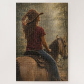 Zonovergoten pad | Paardenkunst | Puzzel (Verticaal)