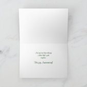 Zonovergoten pad verjaardagskaart kaart (Binnen)