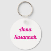 Zonovergoten roze daisy floral sleutelhanger (Achterkant)